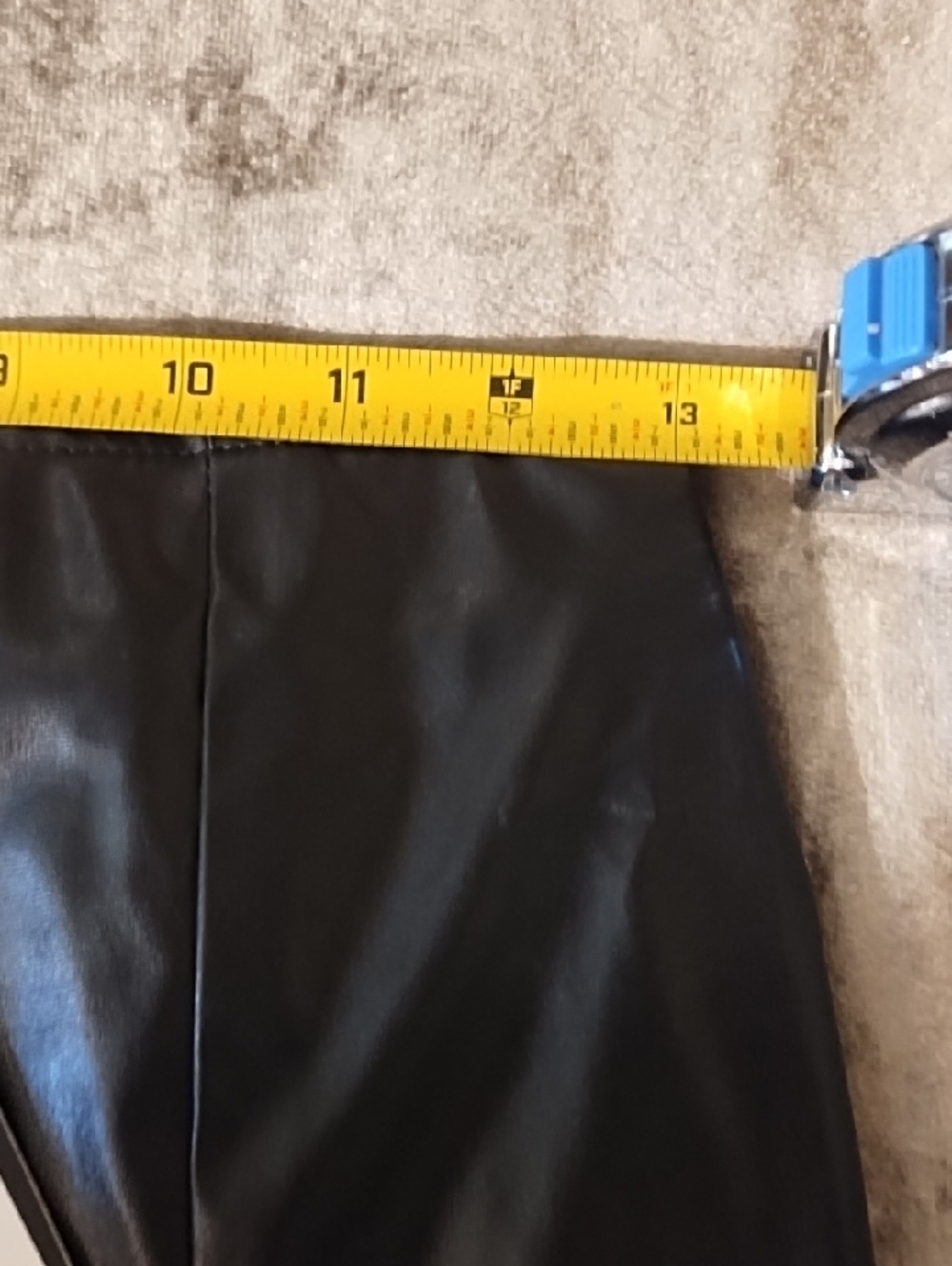 Fashion Nova Black Faux Leather Mini Skirt with Side Slit NWT Small. - Picture 9 of 10
